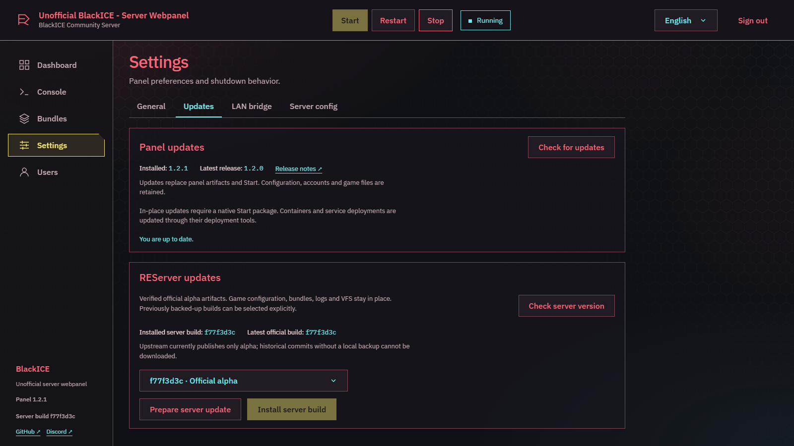 Updates